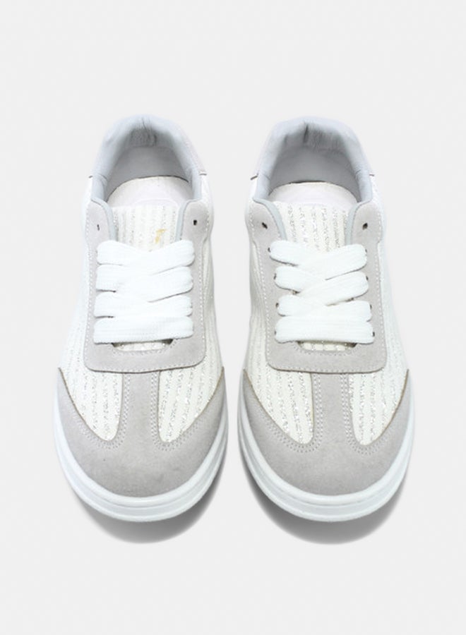 Glitter Women Sneakers - White - Image 3