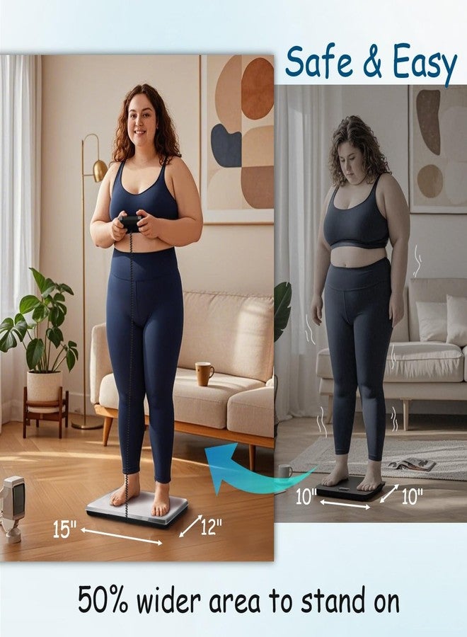 Urby Extra Wide Scale for Body Weight, Talla Extra Balanzas para Pesar Personas, Plus Size Scale with Easy to Read External Display. Gift for Seniors, Plus Size Person. 300kg/660lb Capacity. - Image 2