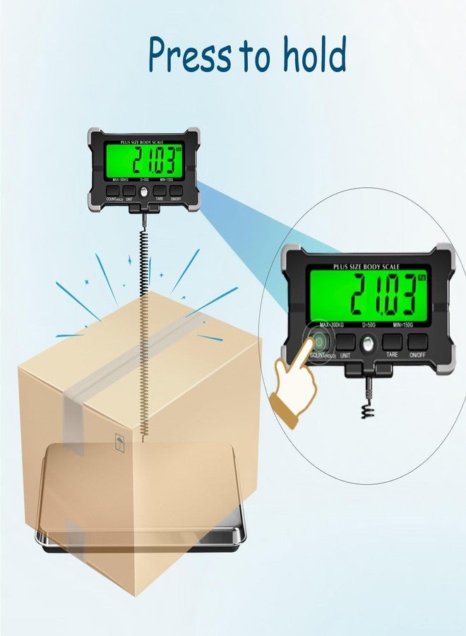 Urby Extra Wide Scale for Body Weight, Talla Extra Balanzas para Pesar Personas, Plus Size Scale with Easy to Read External Display. Gift for Seniors, Plus Size Person. 300kg/660lb Capacity. - Image 5