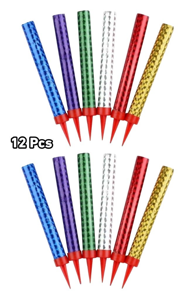 SORAL 12-Piece Birthday Candle Light Pop Fire - Image 1