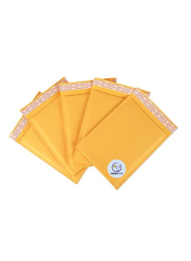 Terabyte Bubble Envelopes Bags 180MM X 265MM (7 INCH-11 INCH) Kraft Paper Bubble Envelopes Bags Padded Mailers Shipping Envelopes Self Seal for Packaging 10pcs - Image 1