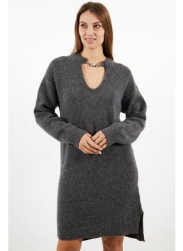 Women Knitted Long Sleeve Sweater Dress, Berby Heather - pzsku/Z17886259171EB9A6749DZ/45/_/1740485590/cebc3ee5-0e39-446a-9a90-cdc5c94cdc28