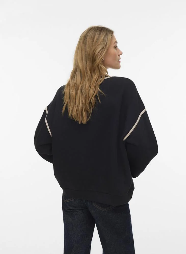 VERO MODA Vmshirley Long Sleeve O-Neck Sweatshirt