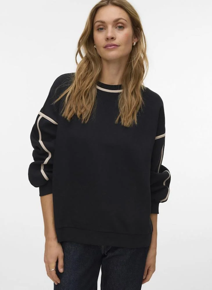 VERO MODA Vmshirley Long Sleeve O-Neck Sweatshirt