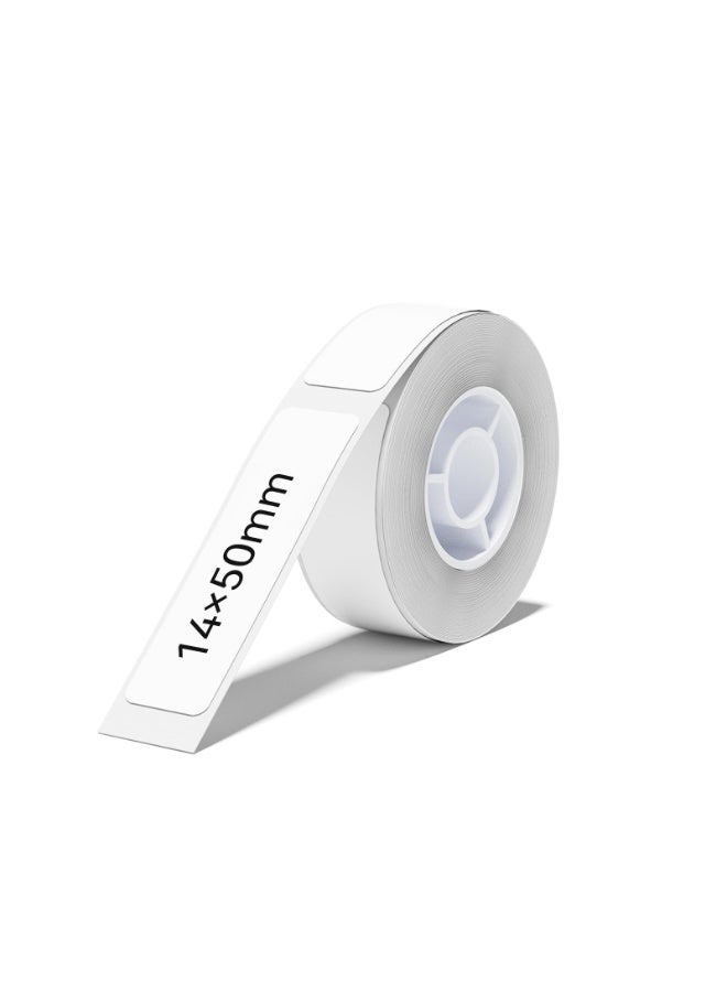 نيمبوت NIIMBOT Thermal Transfer Labels 0.55''x1.97'', for N1(B18) Label Maker, PET Material, Waterproof and High-Temperature Resistance, Long Storage Time, White(14x50mm-125) - Image 1