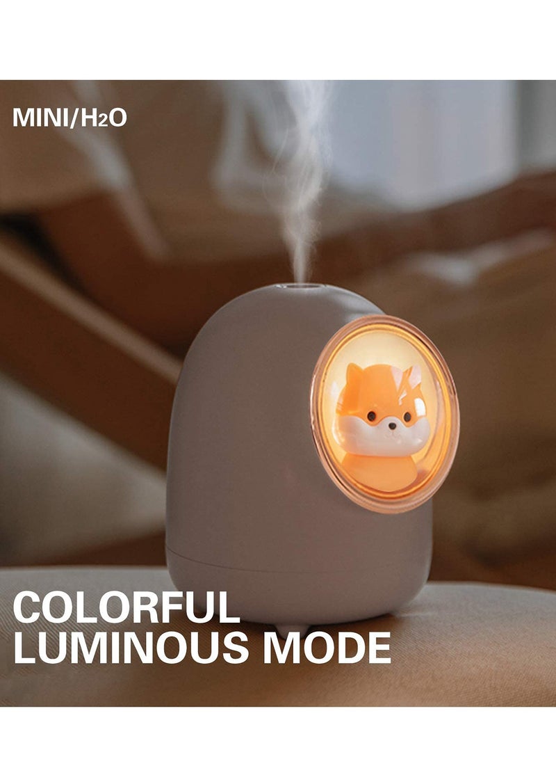 SYOSI Humidifier For Baby, Humidifiers For Bedroom, Small Humidifier Plant Humidifier For Office With High And Low Mist Settings, 2 Mist Modes, Super Quiet, Up To 12 Hours White   400ml - Image 5