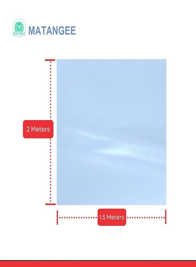 MATANGEE غطاء/غطاء من البولي إيثيلين من ماتانجي للتجفيف (للاستخدام المنزلي) [مقاوم للحرارة، قابل للغسل، قابل لإعادة الاستخدام] الحجم: (2 × 1.5 متر) الكمية: (2). - Image 3