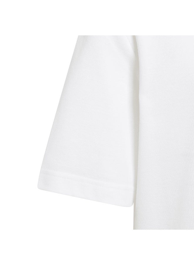 Adidas U Fi Logo T White Training T-Shirts 7-8Y - Image 5
