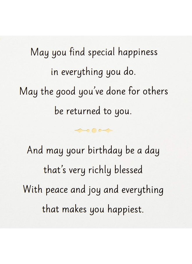 Hallmark Hallmark Golden Thread Birthday Card (A Birthday Wish)  - Image 3