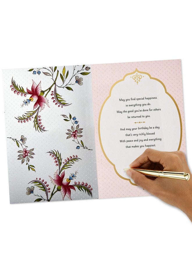 Hallmark Hallmark Golden Thread Birthday Card (A Birthday Wish)  - Image 5