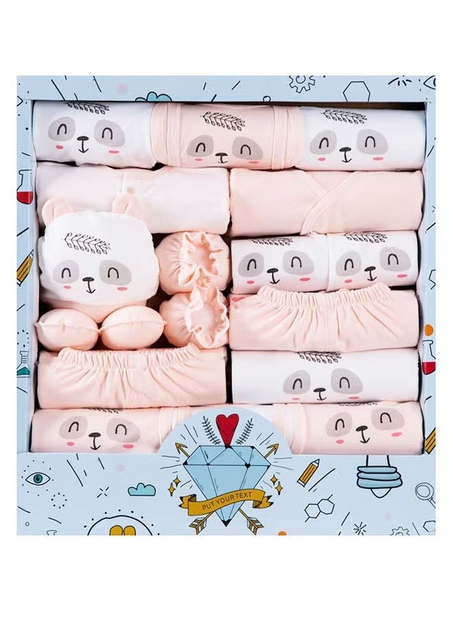18 PCS Newborn Baby Gift Box Babies Clothes Set Infant Clothing Rompers Coat Socks Hat 100% Cotton for Boys & Girls - Image 3