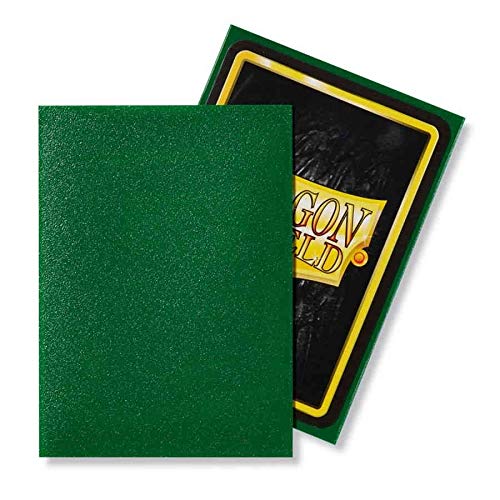 Dragon Shield 100 Count Standard Size Matte Deck Protector Sleeves Matte Emerald - Image 1