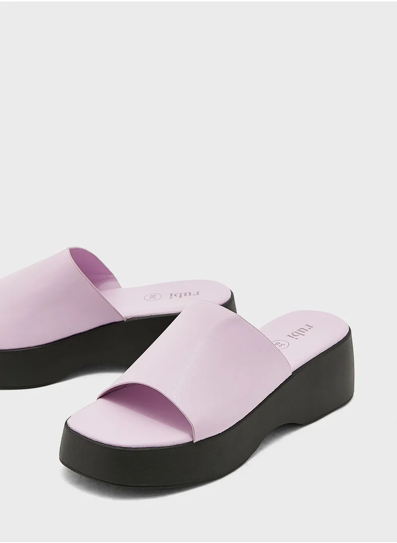 Rubi Mae Single Vamp Flatform Sandals