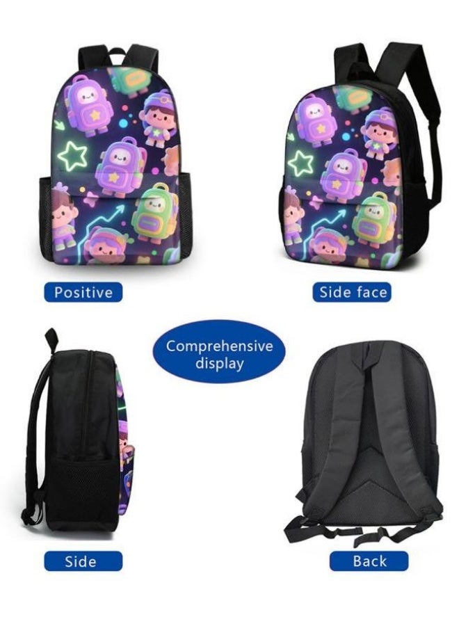 Bright Li Fire Cute cartoon bag set | shoulder + handbag + stationery bag | school season/holiday gift hot recommendation  - Image 3