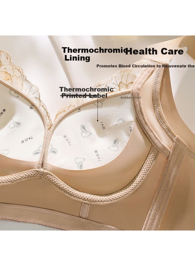 GRACEWELL Tingmei Lace Push-up Shaping Bra For Small Bust, Side Support, Lift, Anti-sagging, Fixed Cup, XL - Image 3