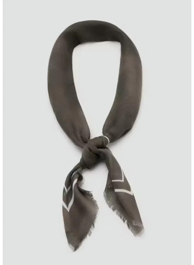 Mango Man 30-MARRON Modal Cotton Printed Foulard for Men | Best Price UAE