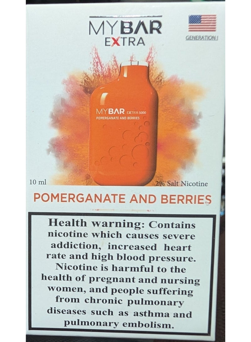 POMEGRANATE AND BERRIES 5000 PUFFS 20MG DISPOSABLE VAPE - view 4