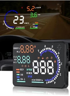 Generic 5.5in HD Car Head-up Display: OBD2 Speedometer & Alarm Accessories for Enhanced Driving  - Image 1