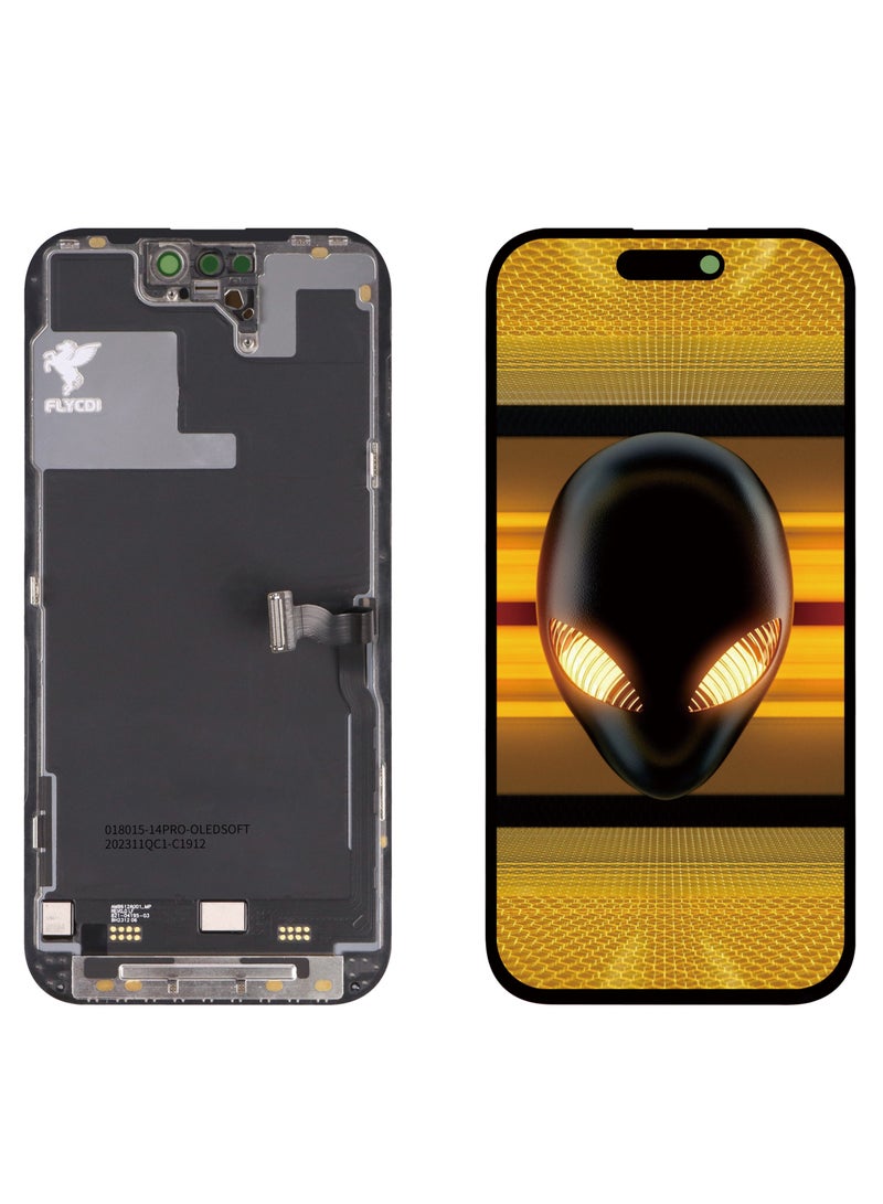 FLYCDI For iP 14 Pro Hard OLED IC Removable, LCD Display Screen Replacement Kit with Installation Tools, High Brightness, Wide Color Gamut, Mobile Phone Repair Parts - Image 4