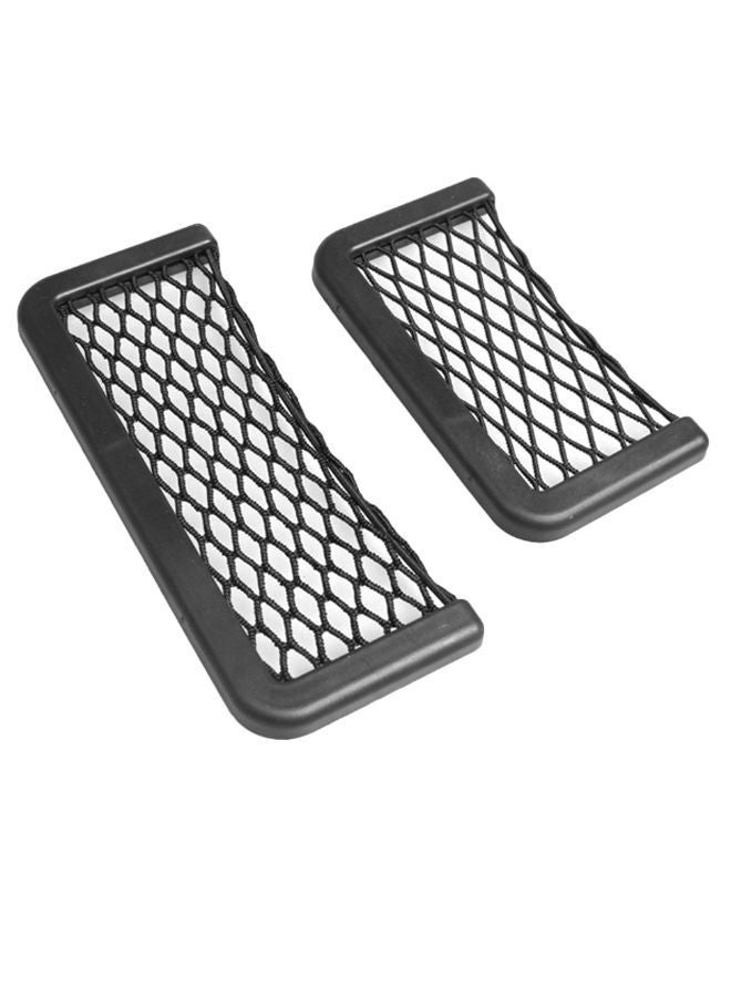 NIBEMINENT 2-Piece Car Seat Side Back Storage Net Pocket Set - Image 1