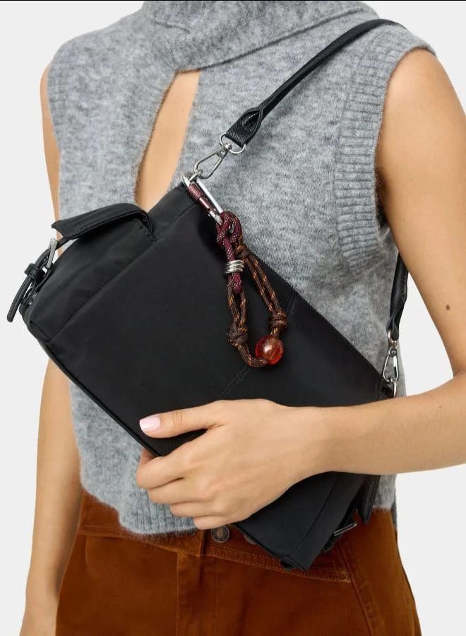 بارفوا حقيبة نايلون كروس بودي مع قلادة