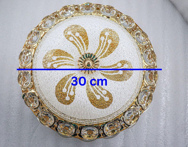 swanart Peacock Round Chandelier Ceiling Light Lamp (Multicolour) (Design 2) - Image 2