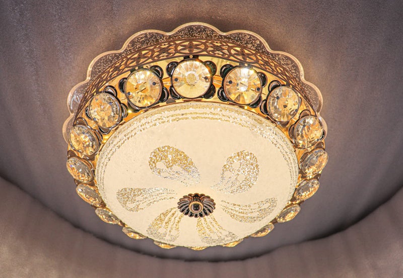 swanart Peacock Round Chandelier Ceiling Light Lamp (Multicolour) (Design 2) - Image 5