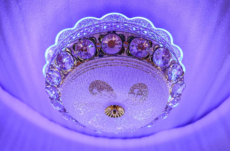 swanart Peacock Round Chandelier Ceiling Light Lamp (Multicolour) (Design 2) - Image 3