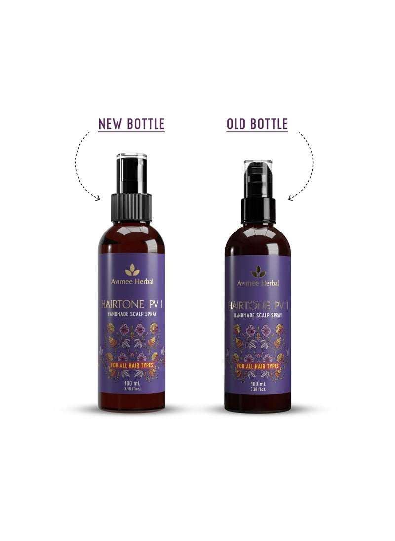 Generic - Avimee Herbal Hairtone PV 1 Scalp Spray | Natural DHT Blocker & Fights Hair Fall | With Rosemary, Saw Palmetto, Amla, Methi & Bhringraj Extracts | Serum For Men & Women | 100 ml - Image 1