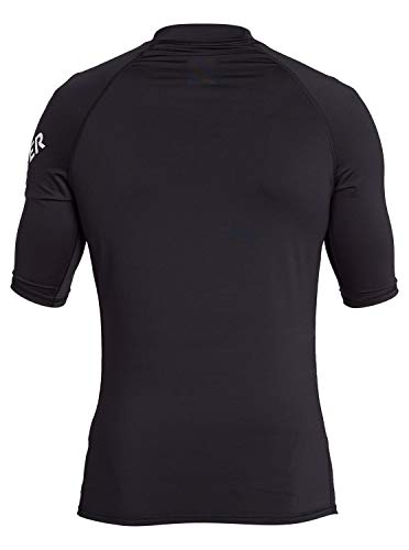 Quiksilver Men's Standard All Time Short Sleeve Rashguard UPF 50 Sun Protection Surf Shirt, Black, XX-Large - Image 2