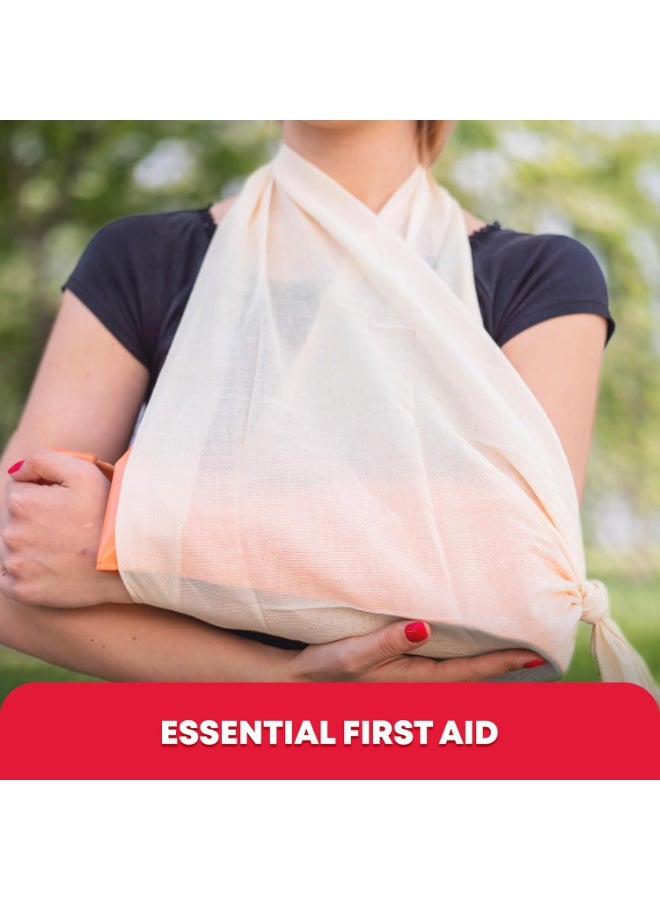 Ever Ready First Aid ضمادة مثلثية للإسعافات الأولية من إيفر ريدي، 40" × 40" × 56"، 12 قطعة - 100% قطن - Image 4