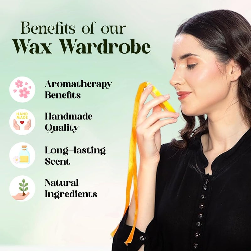 SERENIFY Wax Wardrobe Air Freshener Bar Aromatherapy Fragrance Handmade Wax Tablets Scented Sachet for Closets Drawers Small Closed Spaces LEMONGRASS  - Image 4