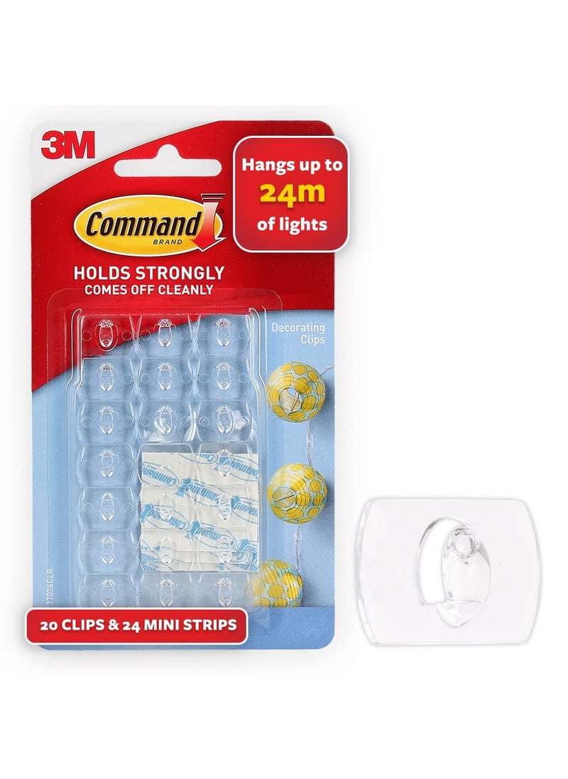 Command Command Plastic Clear Decorating Organizing Wall Hooks Holds Strongly Reusable Adhesive Hooks F  - Image 2