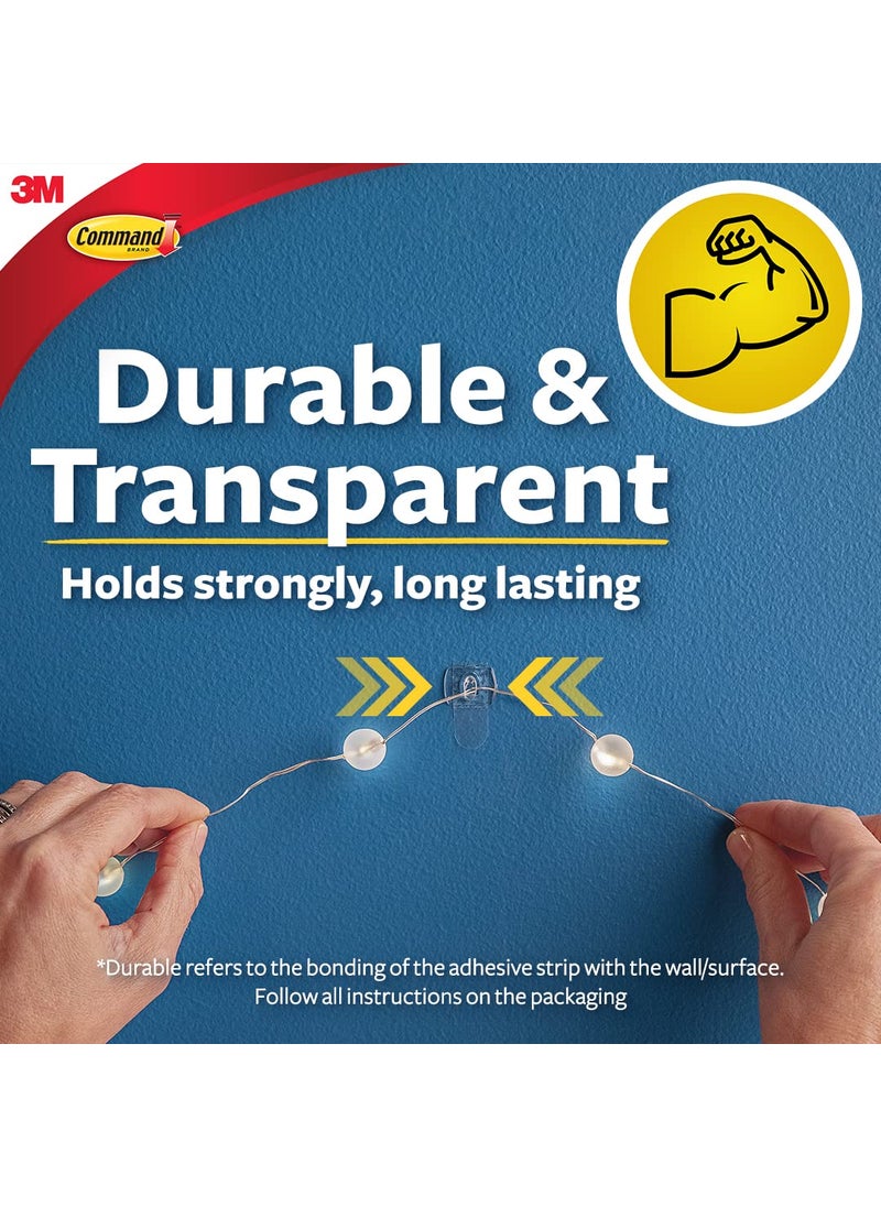 Command Command Plastic Clear Decorating Organizing Wall Hooks Holds Strongly Reusable Adhesive Hooks F  - Image 4