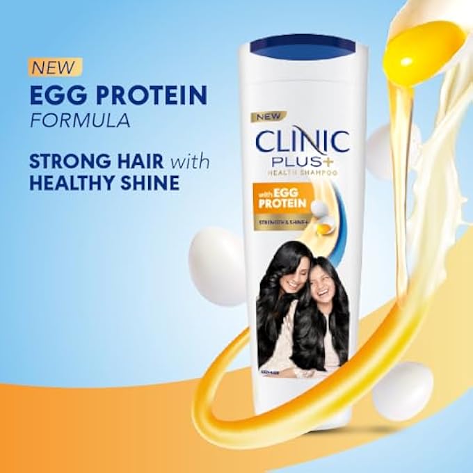 Clinic Plus STRENGTH & SHINE WITH EGG PROTEIN SHAMPOO, 355 ML - Image 3