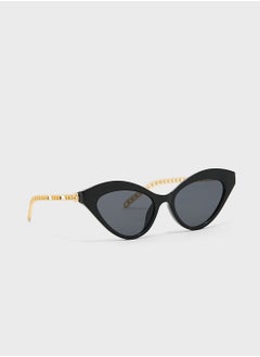 Chain Arm Cat-Eye Sunglasses