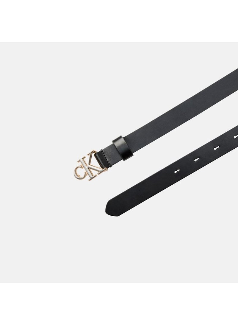 CALVIN KLEIN Smooth Leather CK Buckle Belt - Image 2