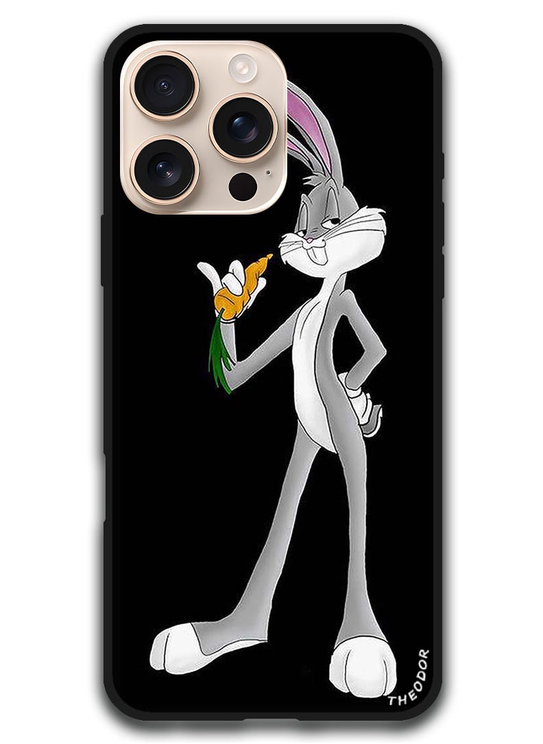 Theodor Protective Case Anti Scratch Shock Proof Bumper Cover For iPhone 16 Pro (6.3)-inch Rabbit  - Image 1