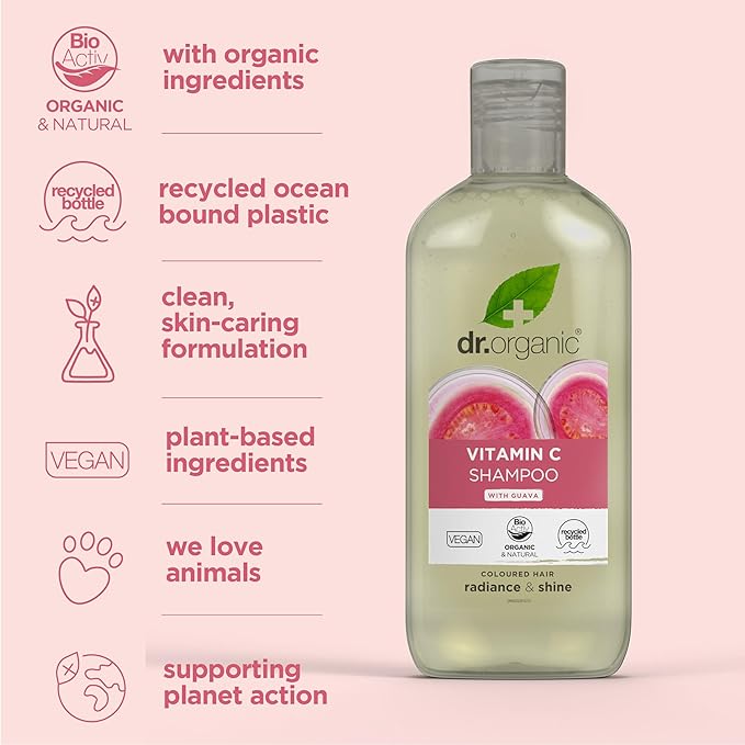 dr.organic شامبو دكتور أورجانيك بالصبار مهدئ لجميع أنواع الشعر طبيعي نباتي خالي من القسوة خالي من البارابين وخالي من SLS معبأ في بلاستيك معاد تدويره معتمد عضوي 265 مل قد يختلف التعبئة والتغليف - Image 5