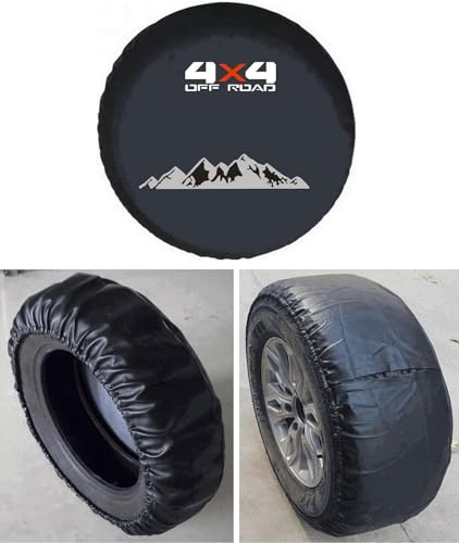 Aolowewin for Buick, Toyota, Honda, Hummer H3, Ford Bronco, Jeep Wrangler Spare Tire Cover, Spare Wheel Cover Protector, Fit Most of SUV Trailer RV (XL: 275/75R17, 285/75R16, 33x12.5-15) - Image 4