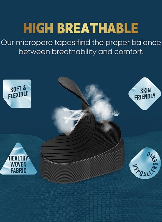 60 Pcs Sleeping Mouth Tape, Comfortable & Breathable Mouth Tape, Say No to Snoring, Comfortable Sleep & Breathing (Black) - Image 4