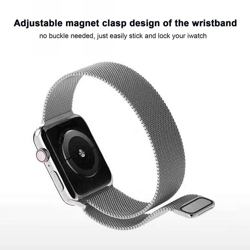 Milanese Loop Band Strap Compatible with Apple Watch 6 5 Stainless Steel Watch Band 42MM 44MM Iwatch Series Bracelet Accessories WatchBand - Image 3
