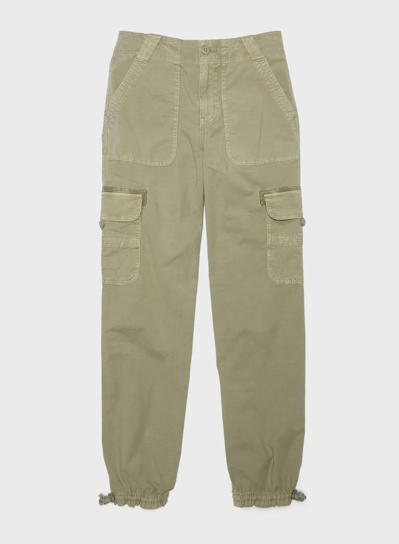 American Eagle High Waist Baggy Cargo Joggers