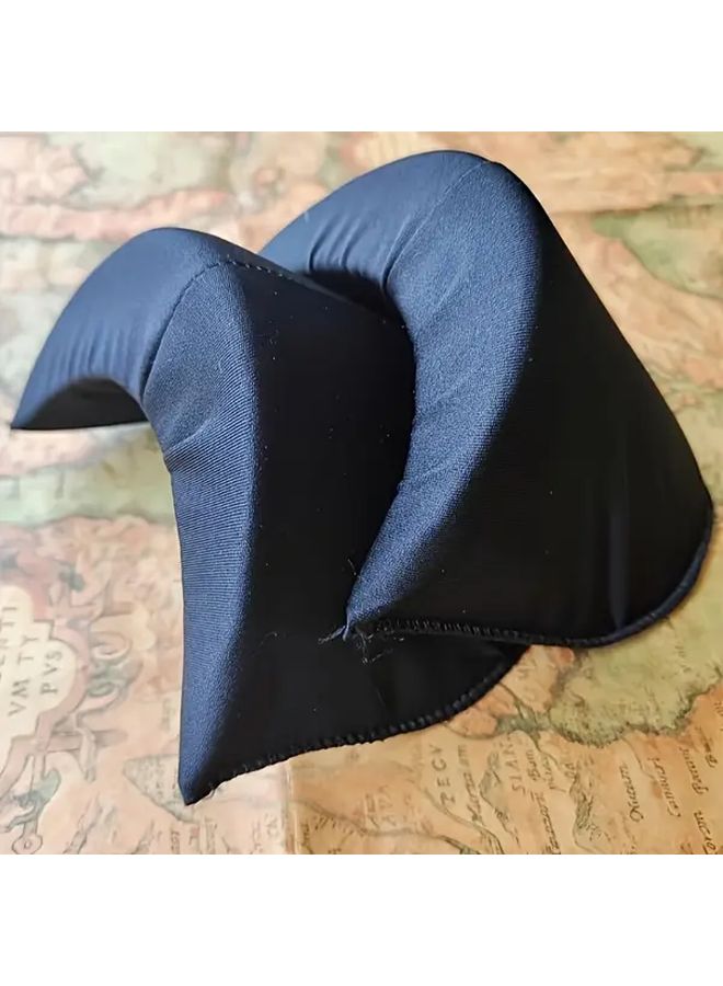 Black 35mm Thickened Shoulder Pads for Sewing DIY Jackets Wedding T Shirts - Image 1