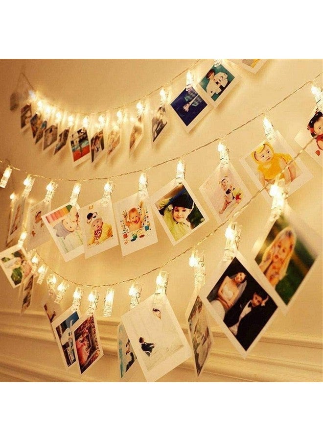 fizzytech فزيتيك نورمال كليب ستريغ لايت 14 كليب 3 متر إضاءة ديكور خارجية (بلاستيك، LED) (إضاءة عادية - أبيض دافئ، عبوة من 1) - Image 1