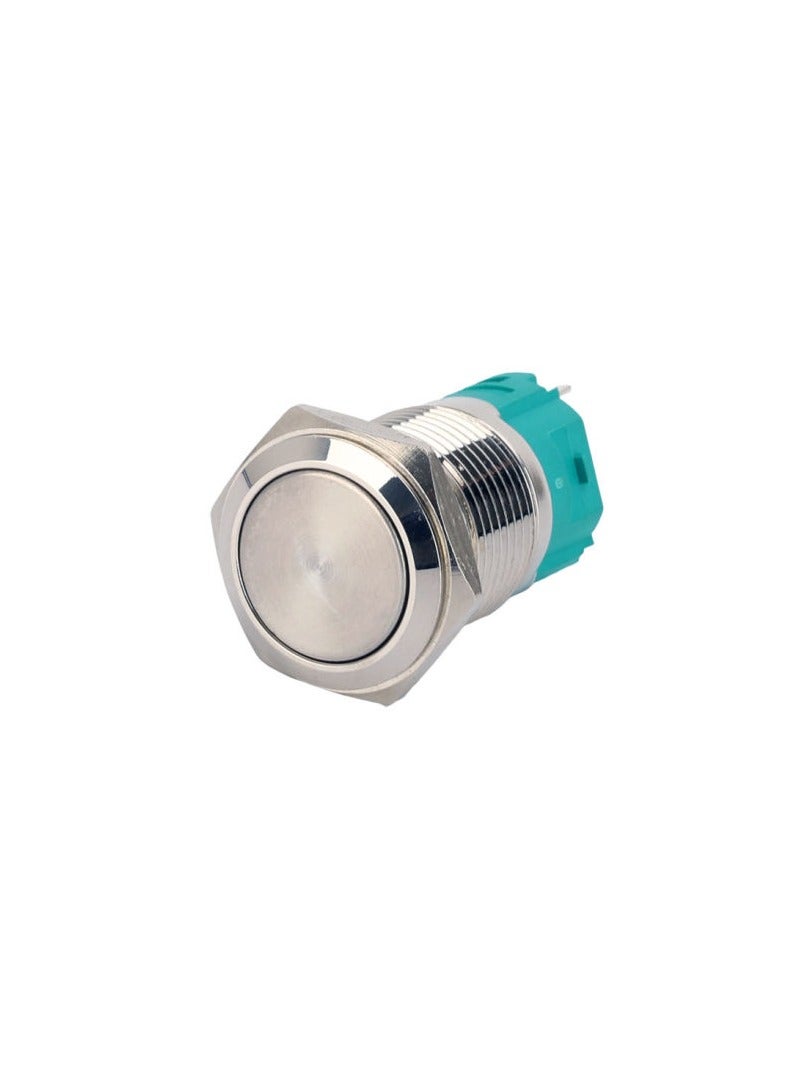 KNP KNP 19AP11DZE is a durable and stylish 16mm push button switch designed for on-off control in various applications Its blue LED indicator provides visual feedback making it easy to identify the switch status.  - Image 3