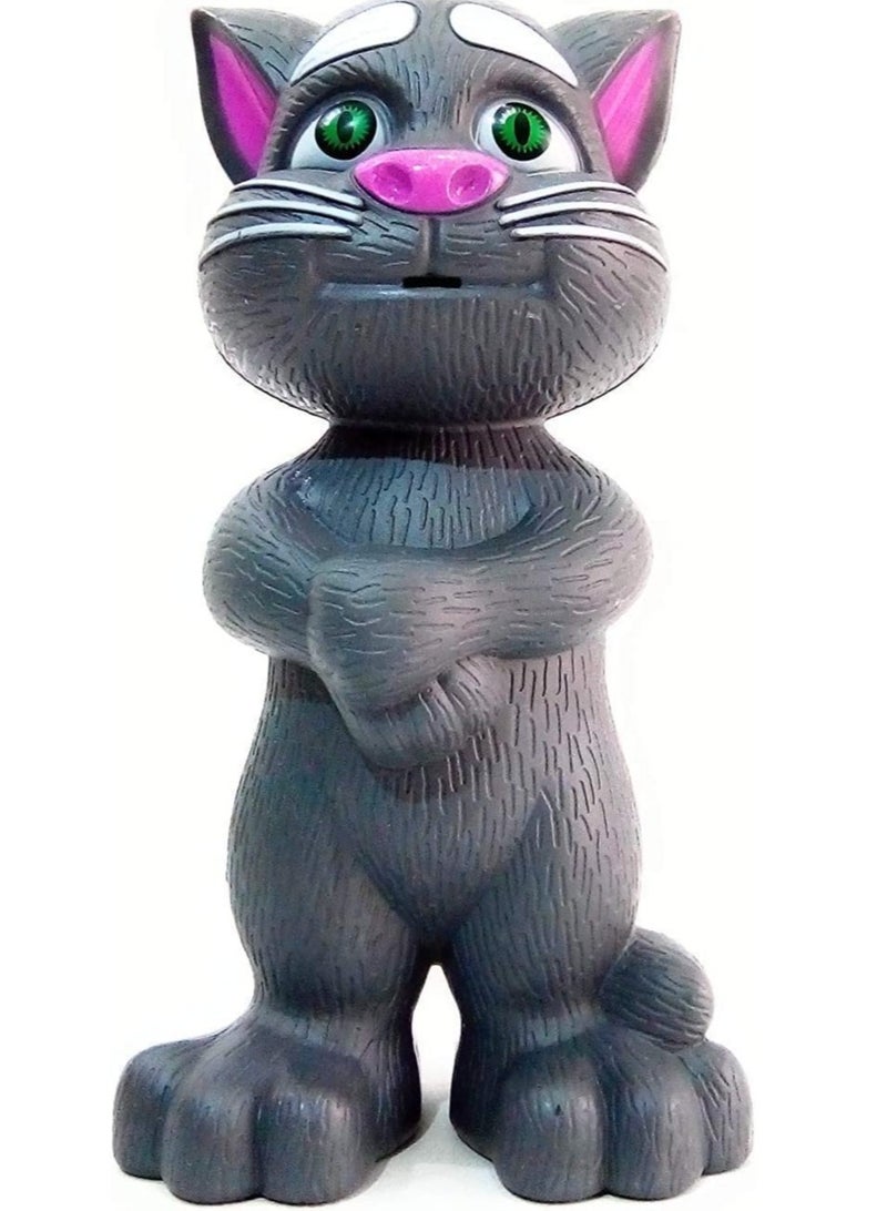 ELTRAZONE JHX140 Tom Tiny's World Intelligent Touching and Mimicry Talking Cat White - Image 1