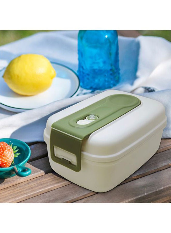 Y&D Airtight Lunch Box White/Green 660ml - Image 3