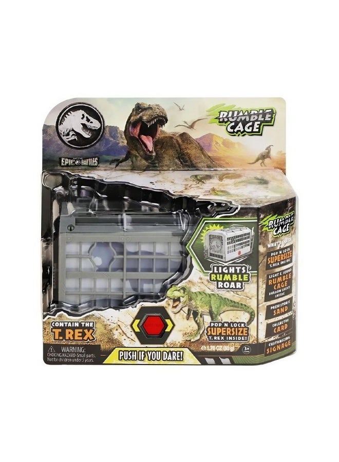 JURASSIC WORLD Rebirth Epic Battles Rumble Cage Playset - Image 1