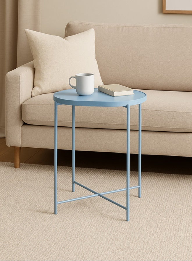 YI ONE Corner Table – Round Metal Side Table for Sofa, Bed, Office & Home Use - Image 2